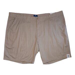 George Mens Size 46 Shorts Chino Above The Knee Beige 9'' Inseam